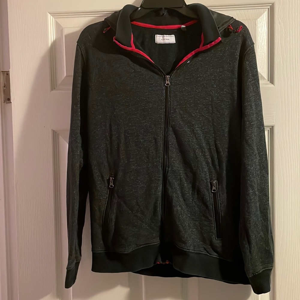 Five Four hoodie, black jacket